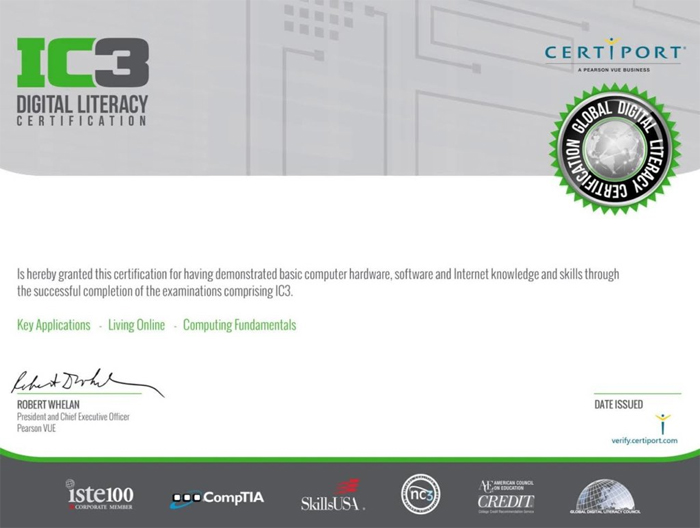 Chứng chỉ tin học IC3 2 Chứng chỉ tin học IC3 1