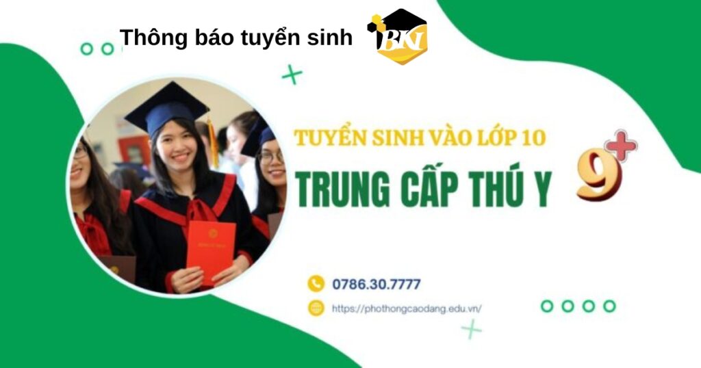Tuyển sinh Trung cấp Thú y hệ 9+ dành cho tốt nghiệp cấp 2