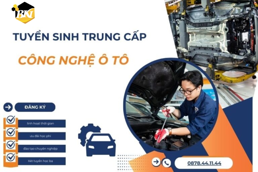 tuyển sinh Học Trung Cấp Công Nghệ Ô Tô