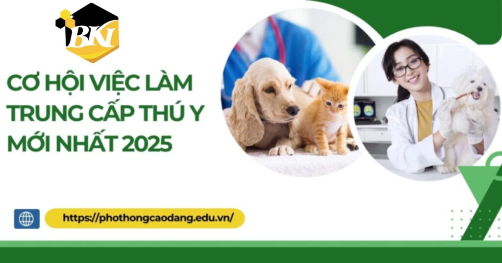 Cơ hội việc làm Trung cấp Thú Y mới nhất 2025