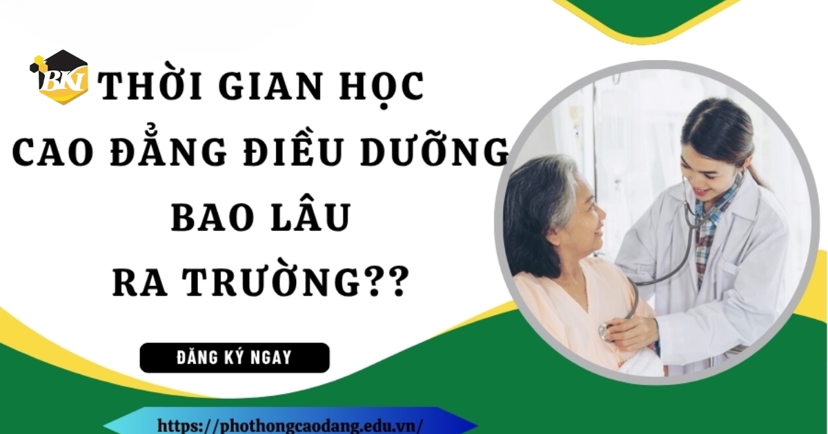 Thời gian học cao đẳng điều dưỡng