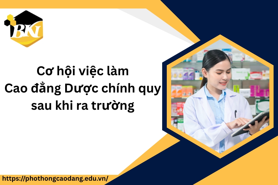 Cơ hội việc làm Cao đẳng Dược chính quy sau khi ra trường