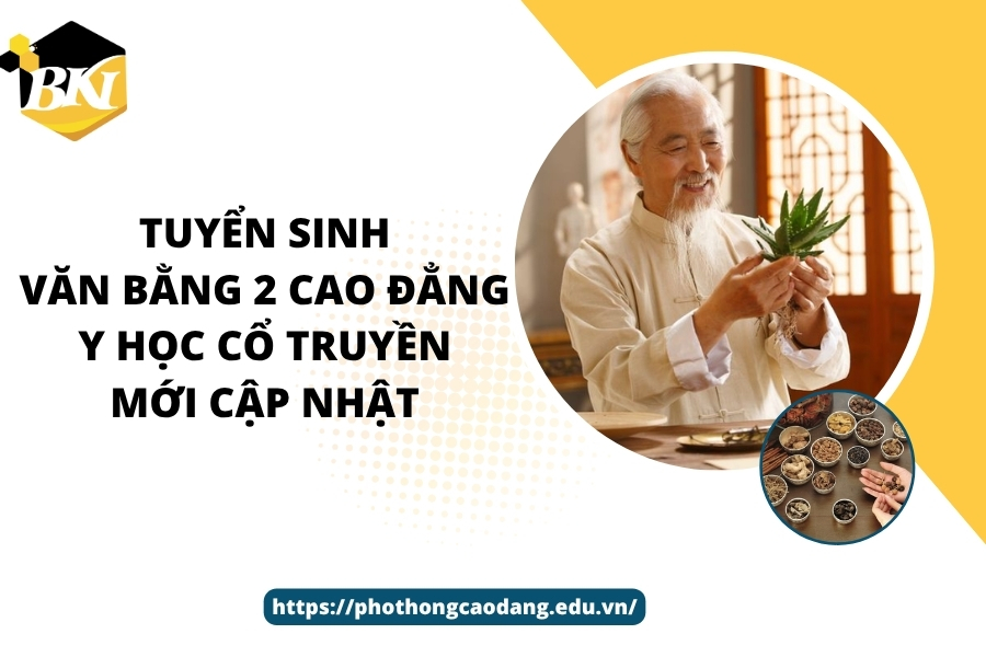 Tuyển sinh Văn bằng 2 Cao đẳng Y học cổ truyền mới cập nhật