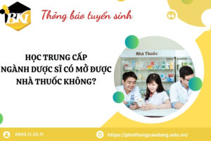 Học Trung cấp ngành Dược sĩ có mở được nhà thuốc không?
