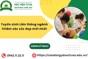 Tuyển sinh Liên thông ngành Chăm sóc sắc đẹp mới nhất