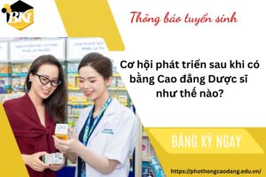 Cơ hội phát triển sau khi có bằng Cao đẳng Dược sĩ như thế nào?