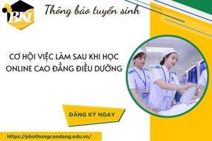 Cơ hội việc làm sau khi học online Cao đẳng Điều dưỡng
