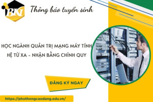Học ngành Quản trị mạng máy tính hệ Từ xa - Nhận bằng chính quy