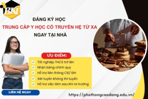 Đăng ký học Trung cấp Y học cổ truyền hệ Từ xa ngay tại nhà