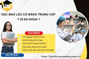 Học bao lâu có bằng Trung cấp Y sĩ đa khoa ?