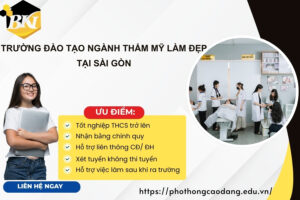 Trường đào tạo ngành Thẩm mỹ làm đẹp tại Sài Gòn
